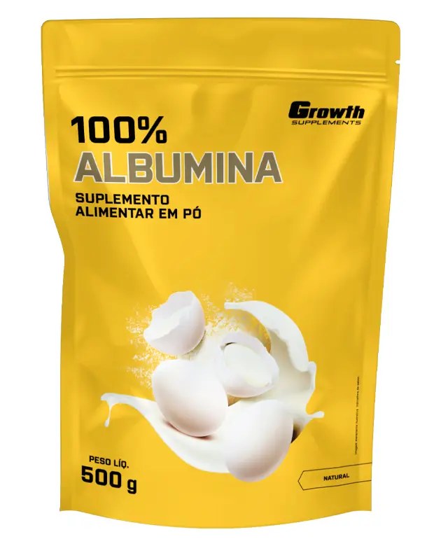 Albumina 500g — foto do produto em fundo branco