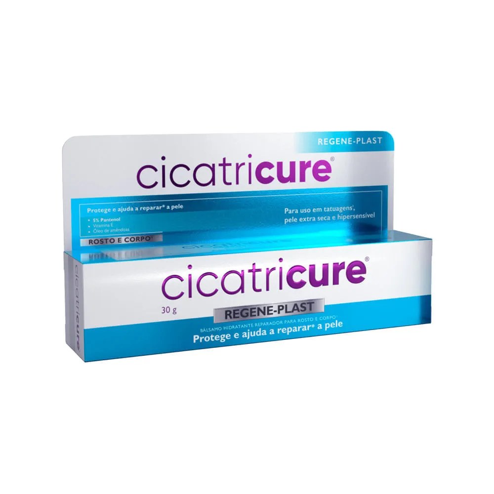Balsamo Hidratante Cicatricure Regene-plast 30gr — foto do produto em fundo branco