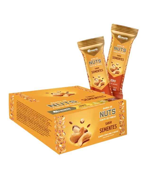 Barra de Nuts Caixa com 12 Un — foto do produto em fundo branco