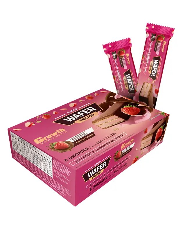 Barra Wafer Protein Caixa com 06 Un — foto do produto em fundo branco