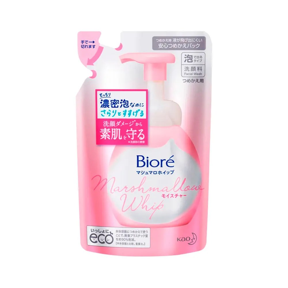 Biore Espuma De Limpeza Facial Marshmallow Whip Refil 130ml — foto do produto em fundo branco