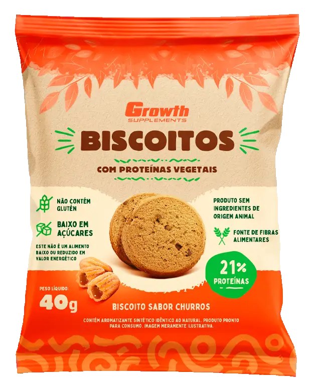 Biscoitos Com Proteínas Vegetais — foto do produto em fundo branco
