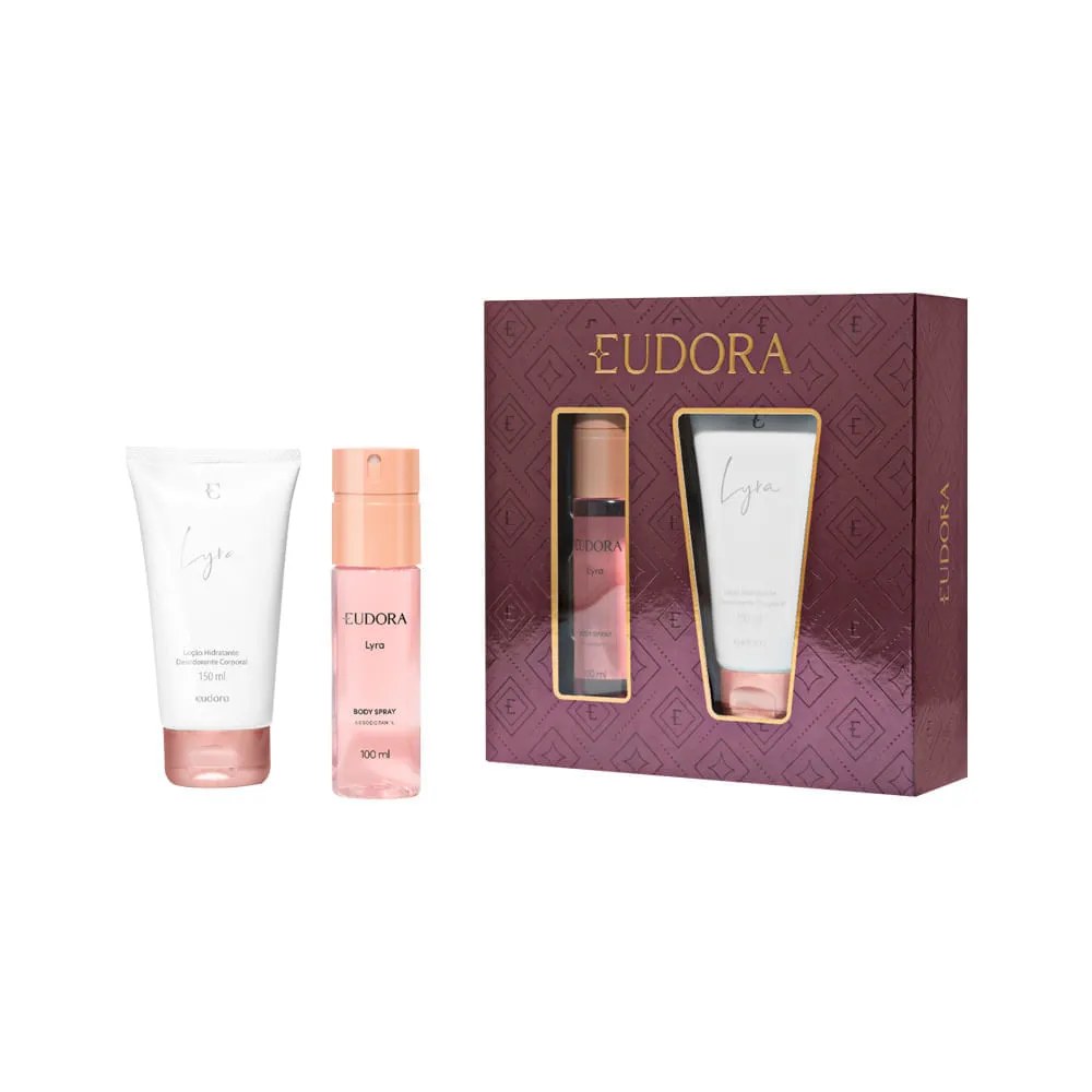 Body Splash Eudora Lyra 100ml + Hidratante 150ml — foto do produto em fundo branco