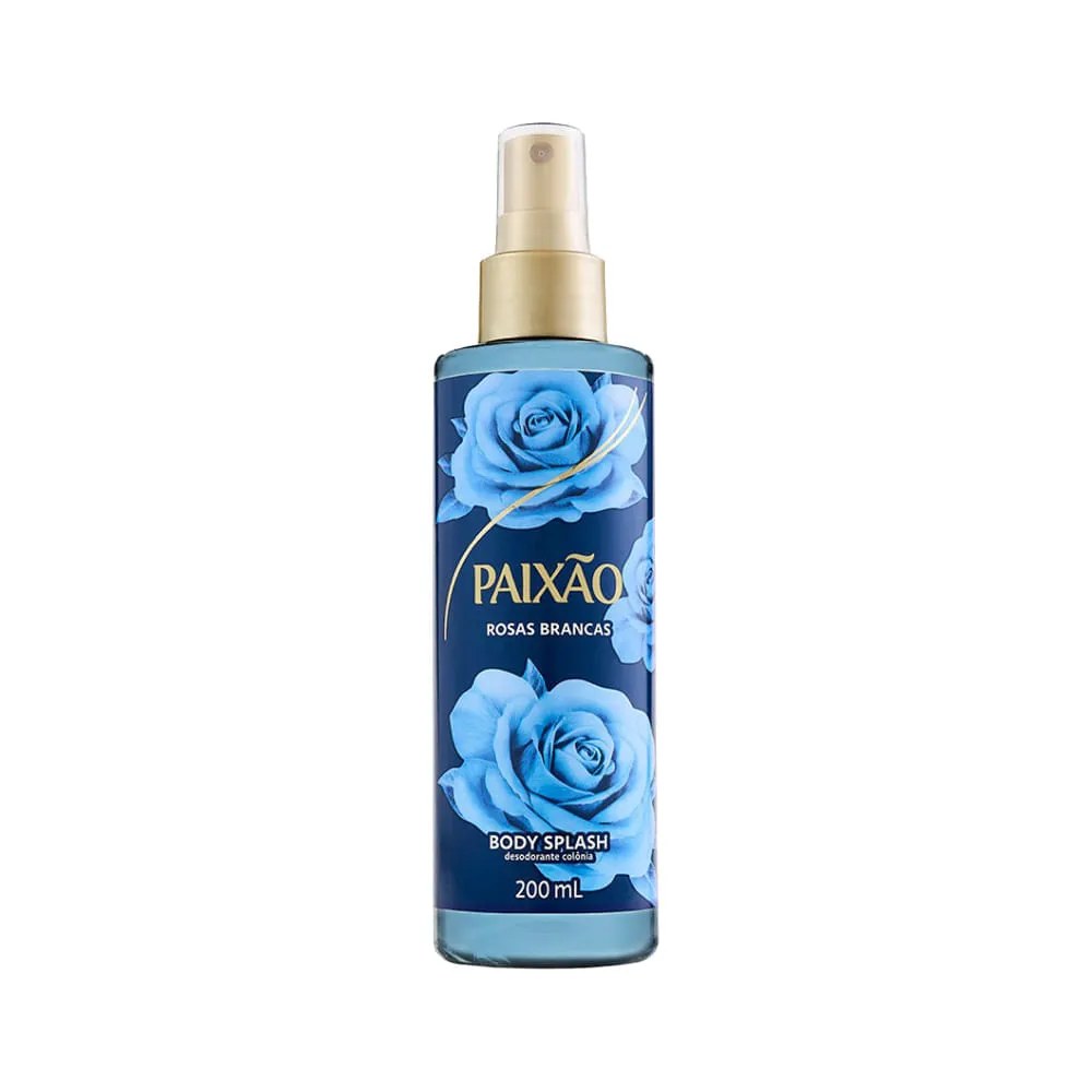 Body Splash Paixao Rosas Brancas 200ml — foto do produto em fundo branco