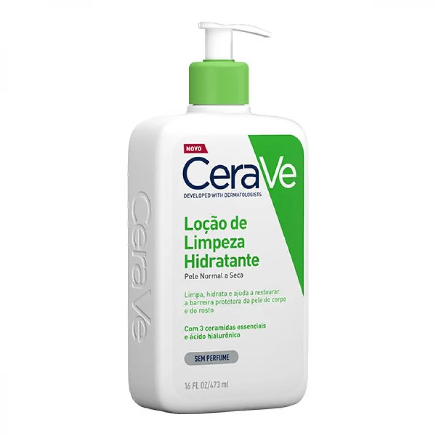 Cerave Loção De Limpeza Hidratante 473ml — foto do produto em fundo branco