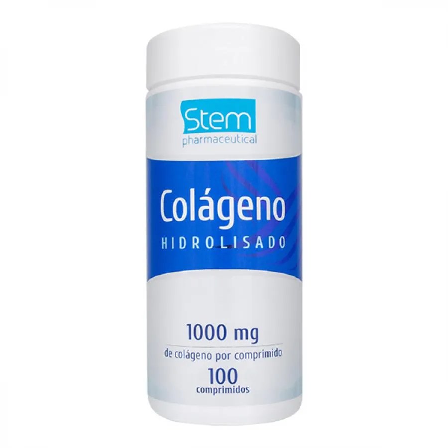 Colageno Hidrolisado Stem 1000mg Com 100 Comprimidos — foto do produto em fundo branco
