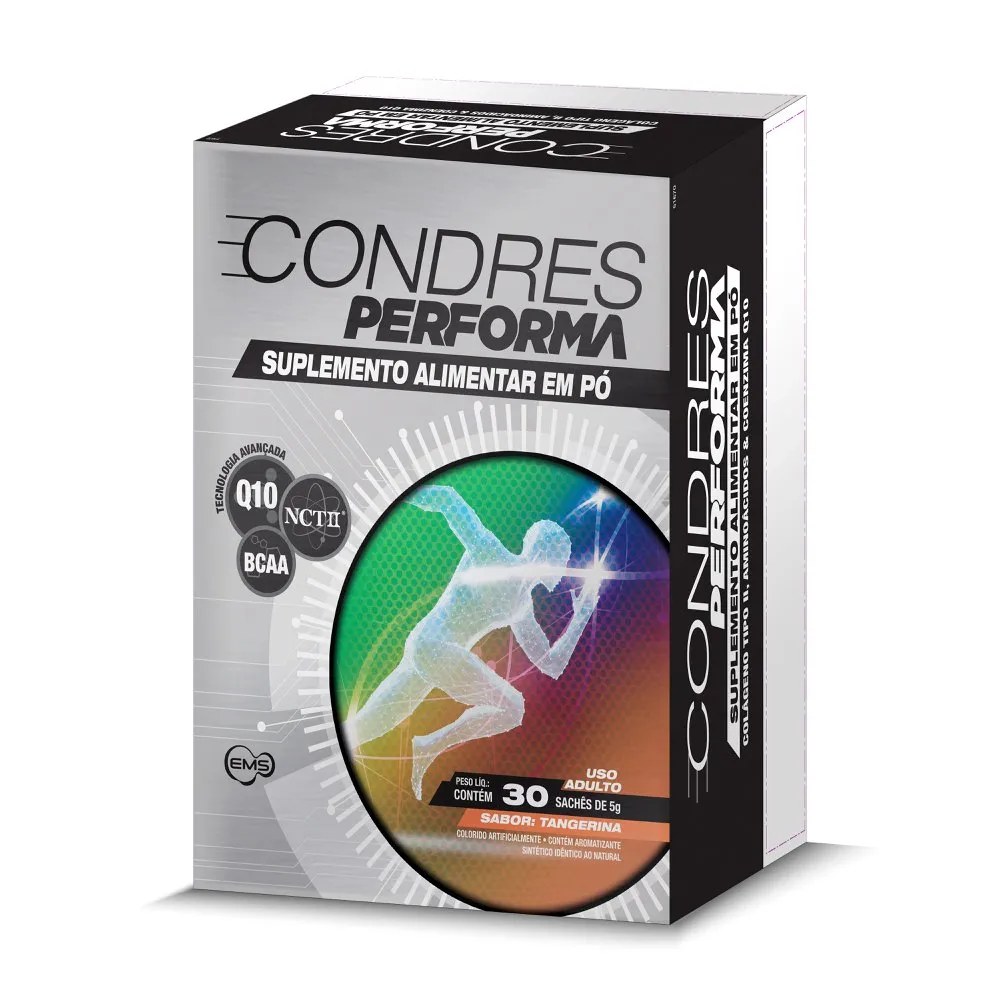 Colágeno Tipo 2 Condres Performa Tangerina 30 Sachês De 5g — foto do produto em fundo branco