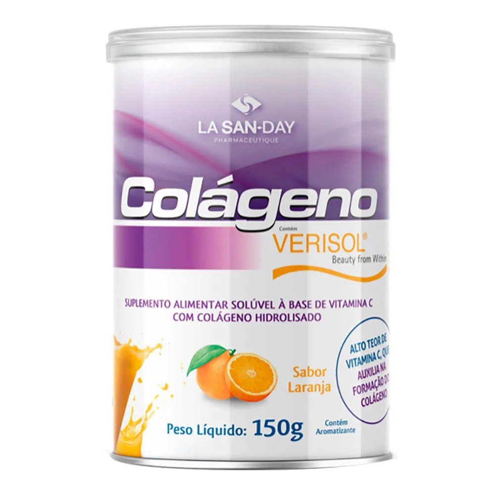 Colageno Verisol Lasanday 150gr Laranja — foto do produto em fundo branco