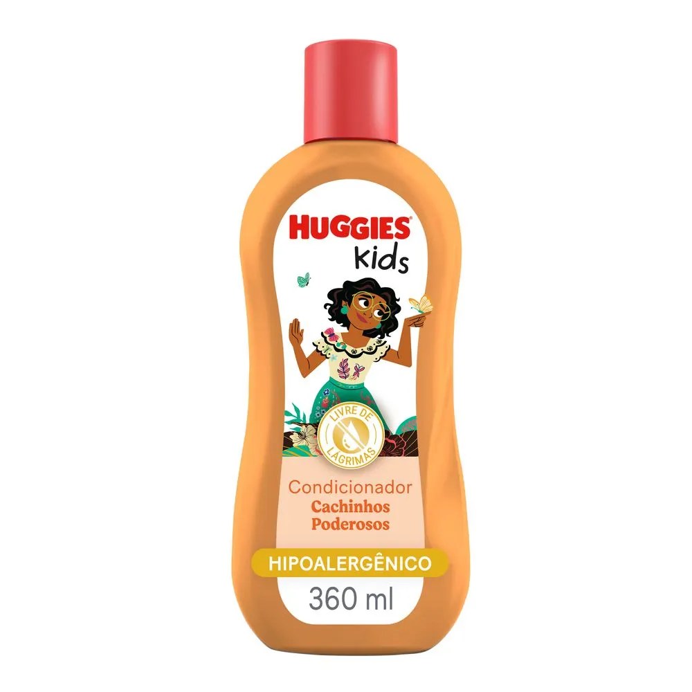 Condicionador Huggies Kids Cachinhos Poderosos 360ml — foto do produto em fundo branco