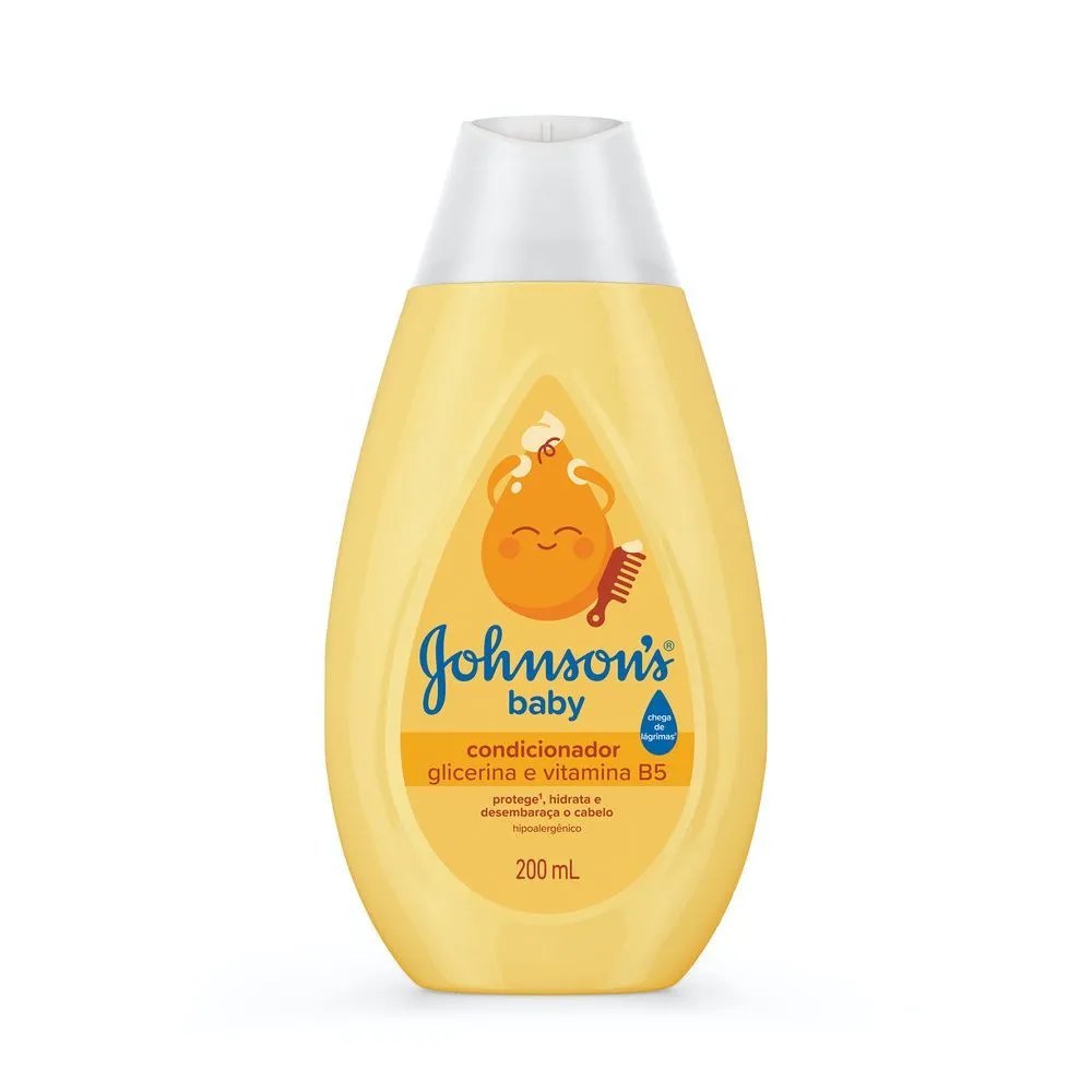 Condicionador Johnson's Baby Regular 200 Ml — foto do produto em fundo branco