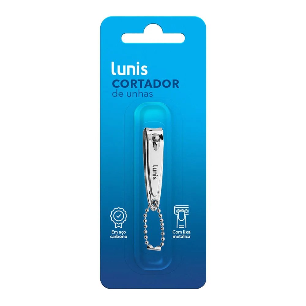 Cortador De Unhas Lunis Aço Carbono Pequeno — foto do produto em fundo branco