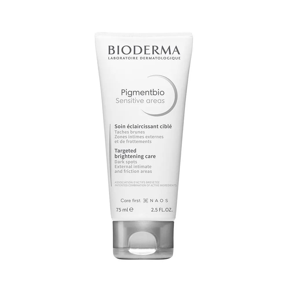 Creme Clareador Corporal Bioderma Pigmentbio Sensitive Areas 75ml — foto do produto em fundo branco