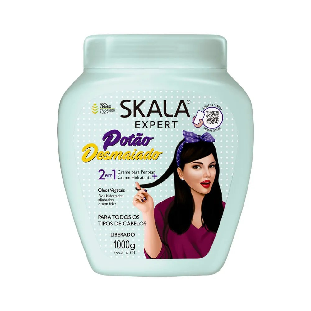 Creme De Tratamento Skala Expert Potao Desmaiado 2 Em 1 1000gr — foto do produto em fundo branco