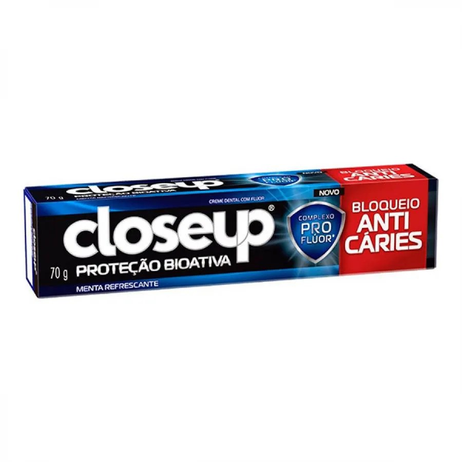 Creme Dental Close Up Proteção Bioativa Bloqueio Anticáries 70g — foto do produto em fundo branco