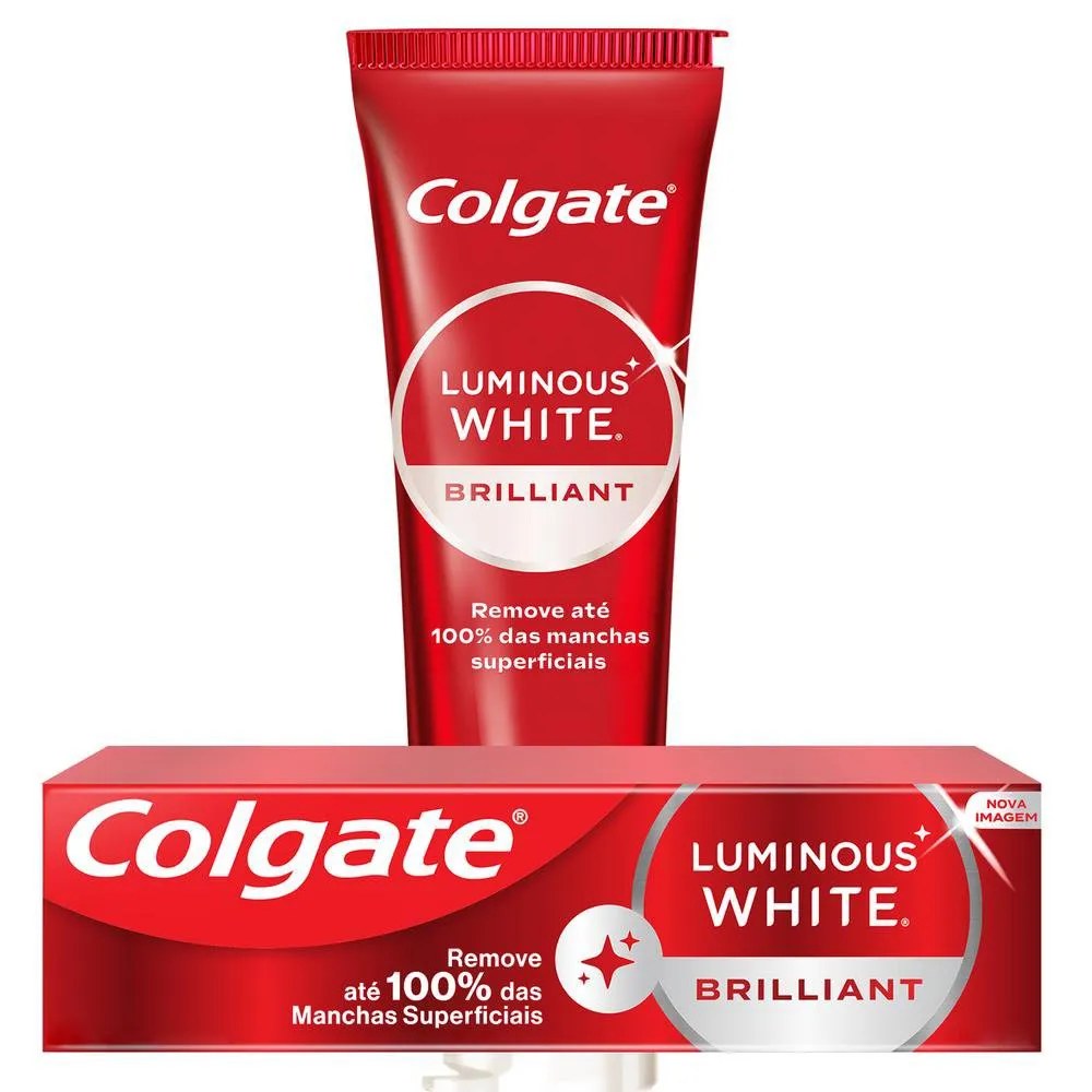 Creme Dental Colgate Luminous White Brilliant 70g — foto do produto em fundo branco