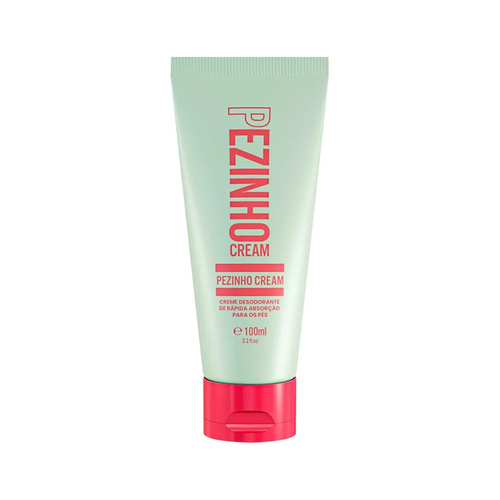 Creme Desodorante Para Os Pés Beleza Brasileira Pezinho Cream 100ml — foto do produto em fundo branco