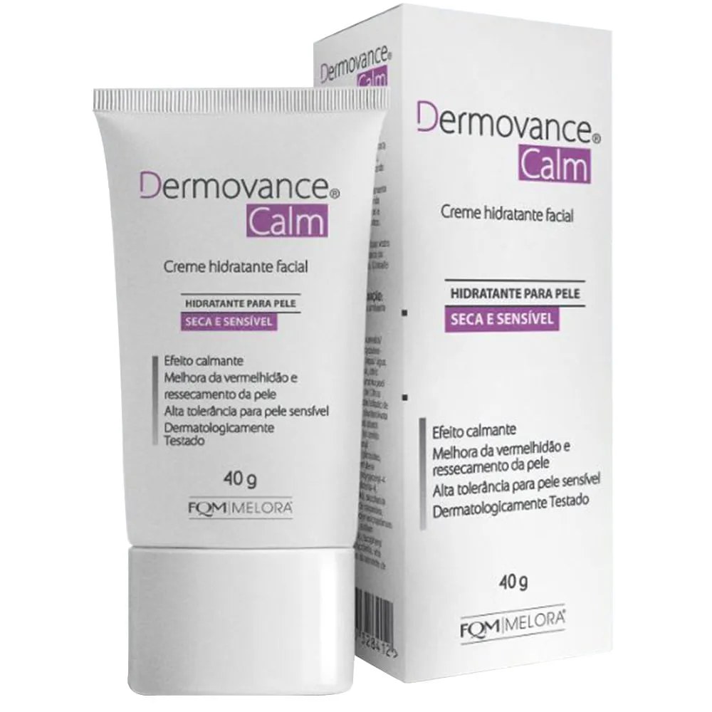 Creme Hidratante Facial Dermovance Calm Pele Sensível E Reativa 40g — foto do produto em fundo branco