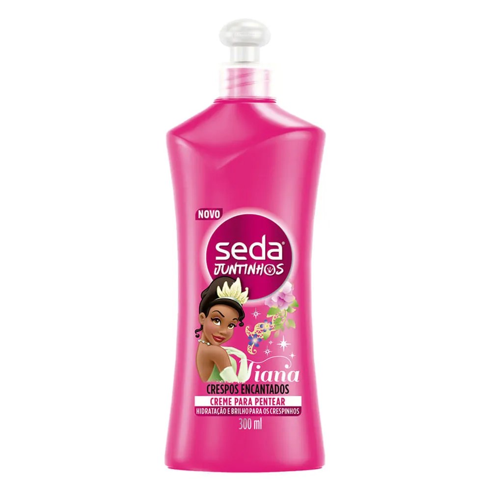 Creme Para Pentear Seda Juntinhos Tiana Crespos Encantados — foto do produto em fundo branco