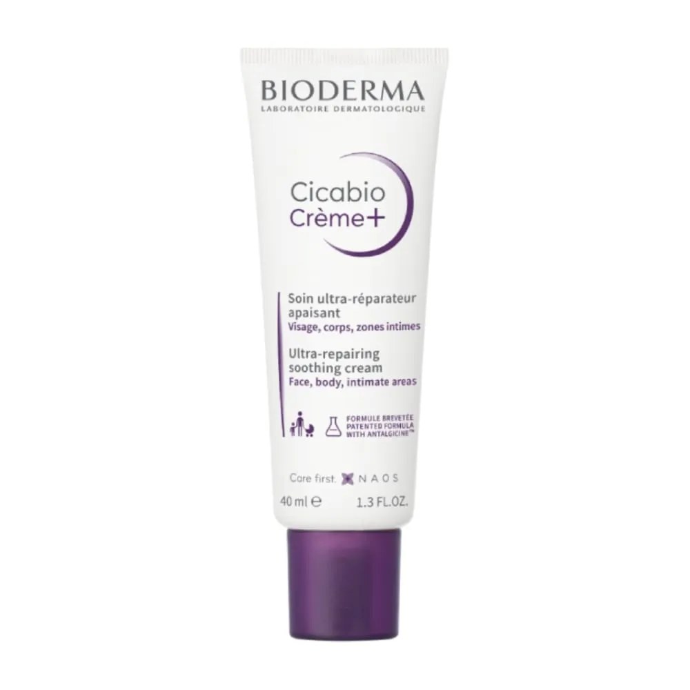 Creme Ultra-reparador Calmante Bioderma Cicabio Crème+ 40ml — foto do produto em fundo branco