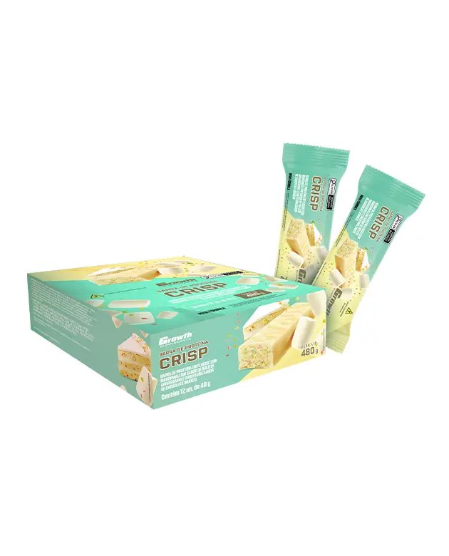 Barra Crisp com Whey Protein Caixa com 12 Un — foto do produto em fundo branco