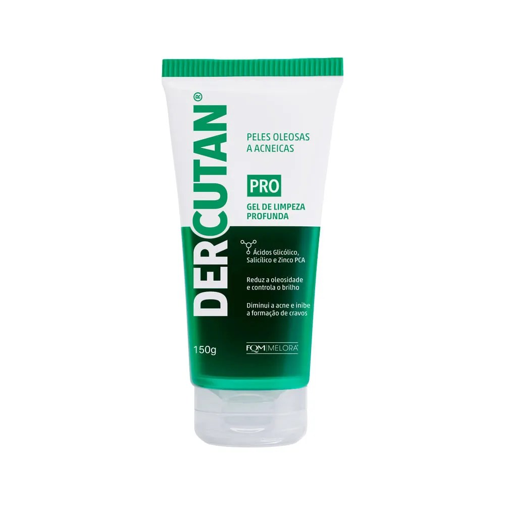 Dercutan Pro Gel Para Limpeza Profunda 150gr — foto do produto em fundo branco