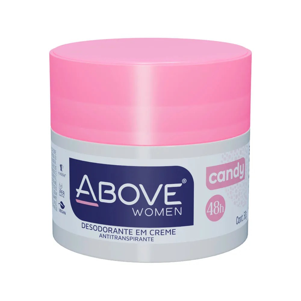 Desodorante Above Feminino 50gr Creme Candy — foto do produto em fundo branco