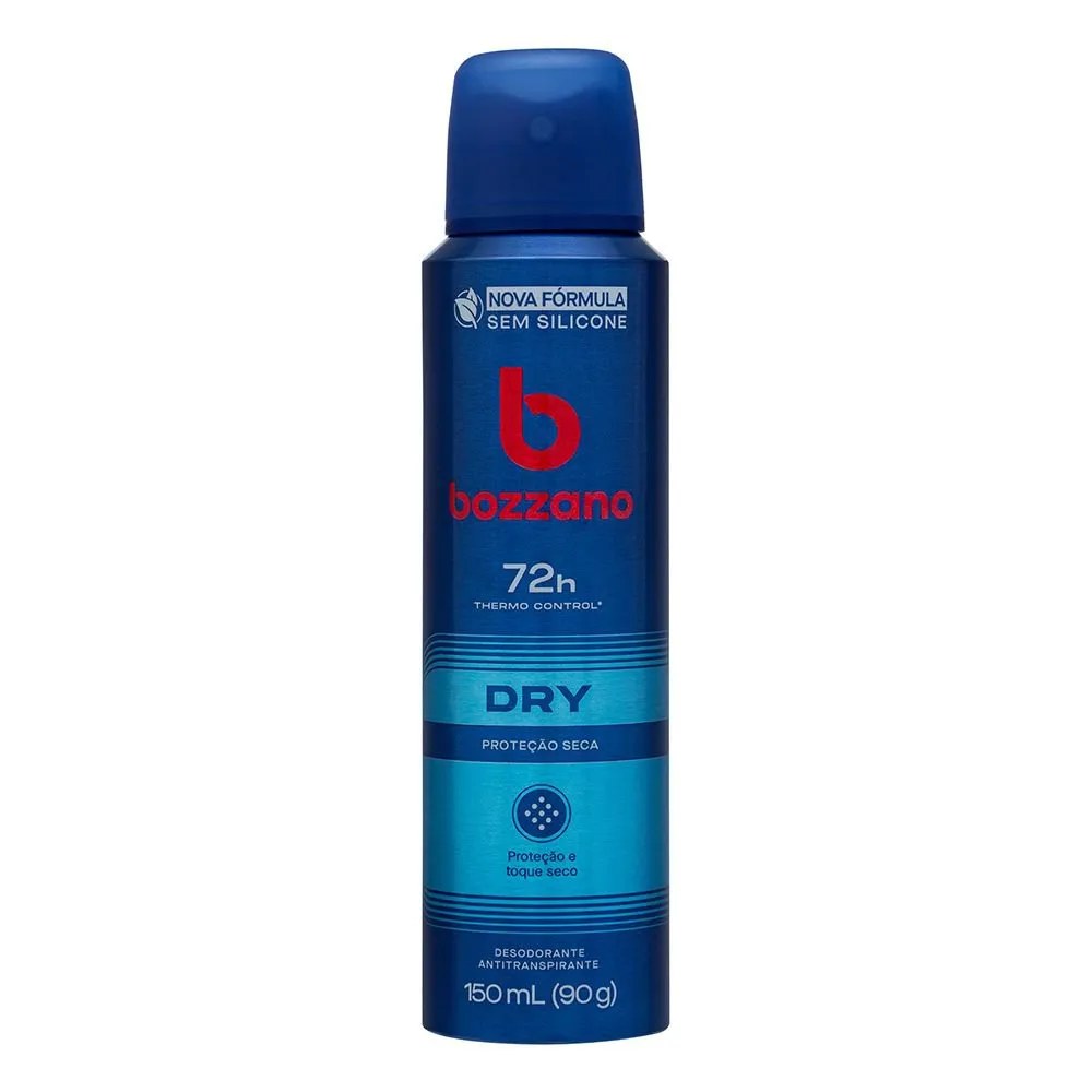 Desodorante Bozzano Masculino Aerossol 150ml Dry — foto do produto em fundo branco