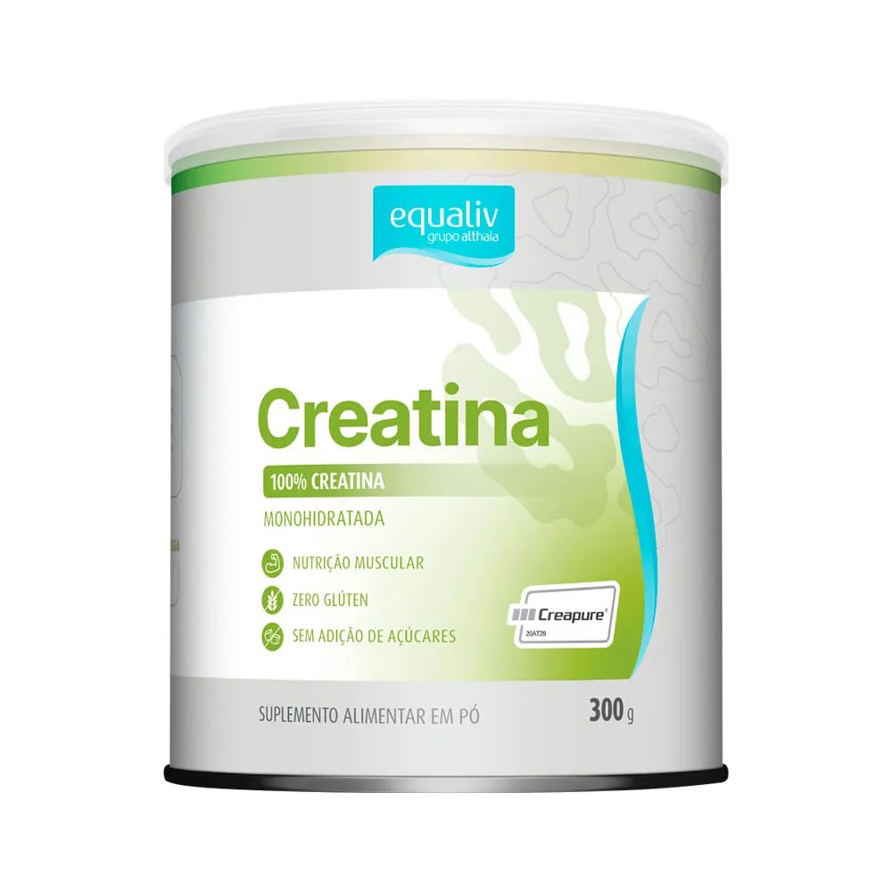 Equaliv Creatina Creapure 300gr — foto do produto em fundo branco