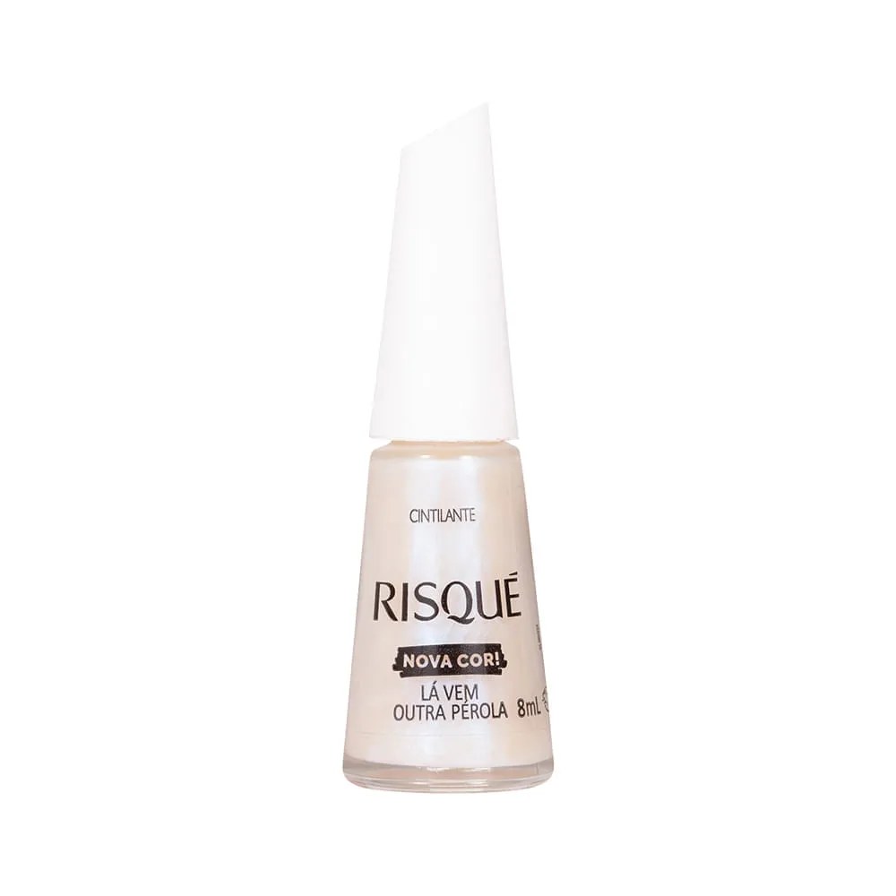 Esmalte Cintilante Risque La Vem Outra Perola 8ml — foto do produto em fundo branco