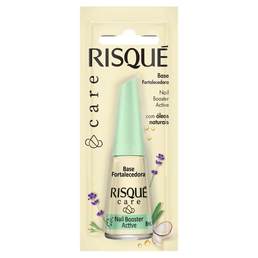 Esmalte Risqué Care Base Fortalecedora 8ml — foto do produto em fundo branco