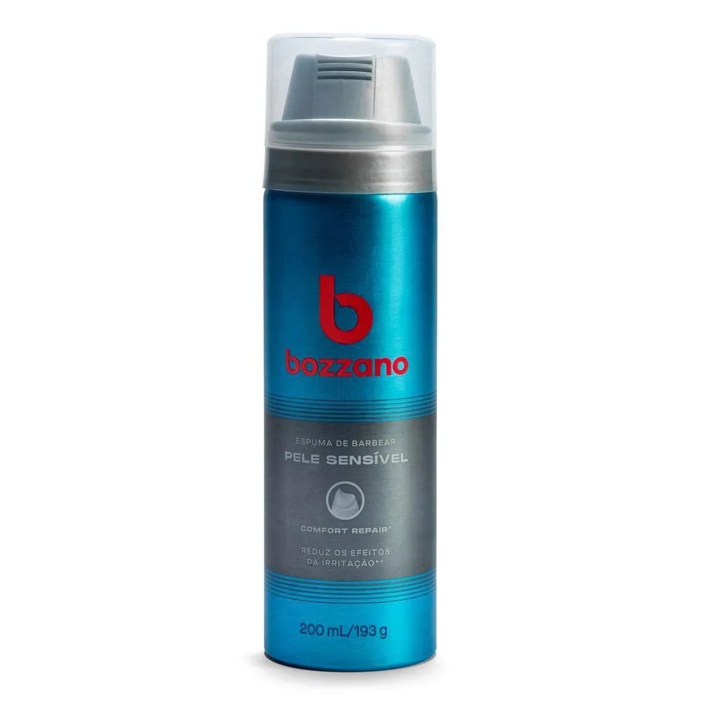 Espuma De Barbear Bozzano Pele Sensível 193g — foto do produto em fundo branco