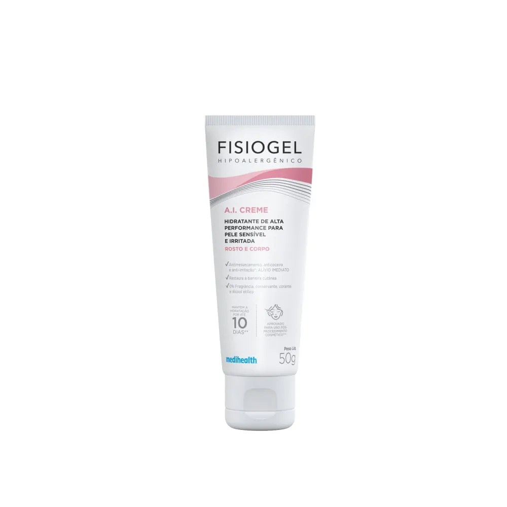 Fisiogel A.i. Creme Hidratante 50g — foto do produto em fundo branco