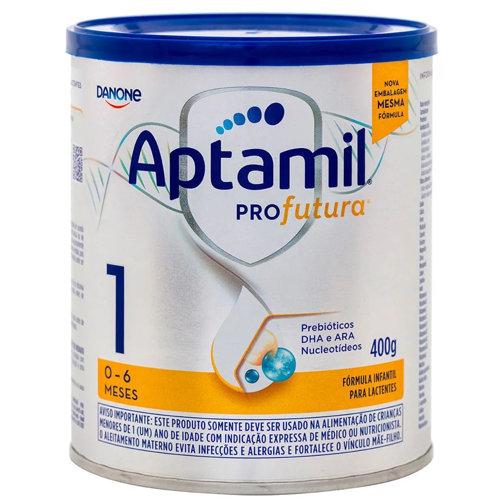 Fórmula Infantil Aptamil Profutura 1 Danone 400g — foto do produto em fundo branco