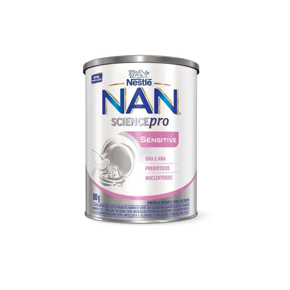 Formula Infantil Nan Sensitive 800g — foto do produto em fundo branco