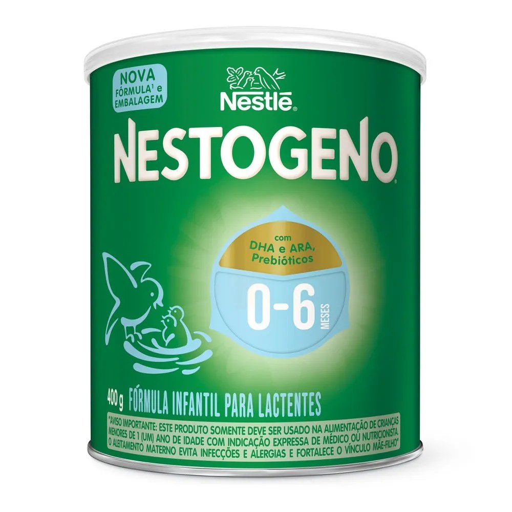 Fórmula Infantil Nestogeno 0 A 6 Meses 400g — foto do produto em fundo branco