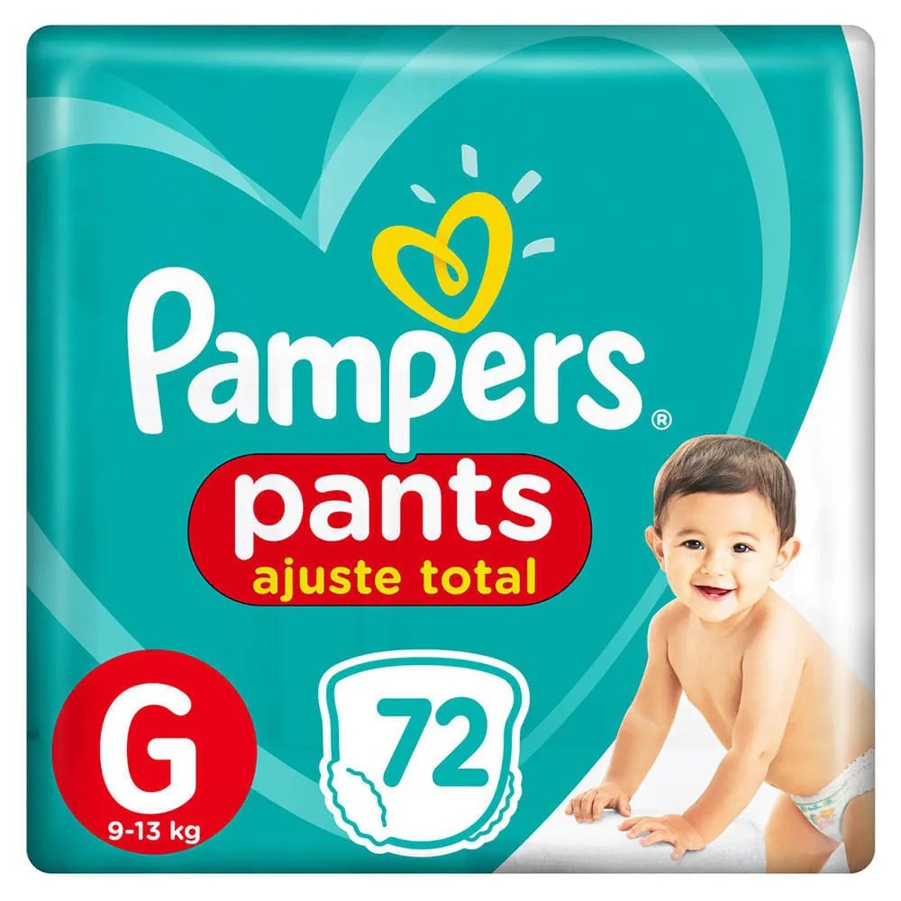 Fralda Pampers Pants Com 72 Tamanho G — foto do produto em fundo branco