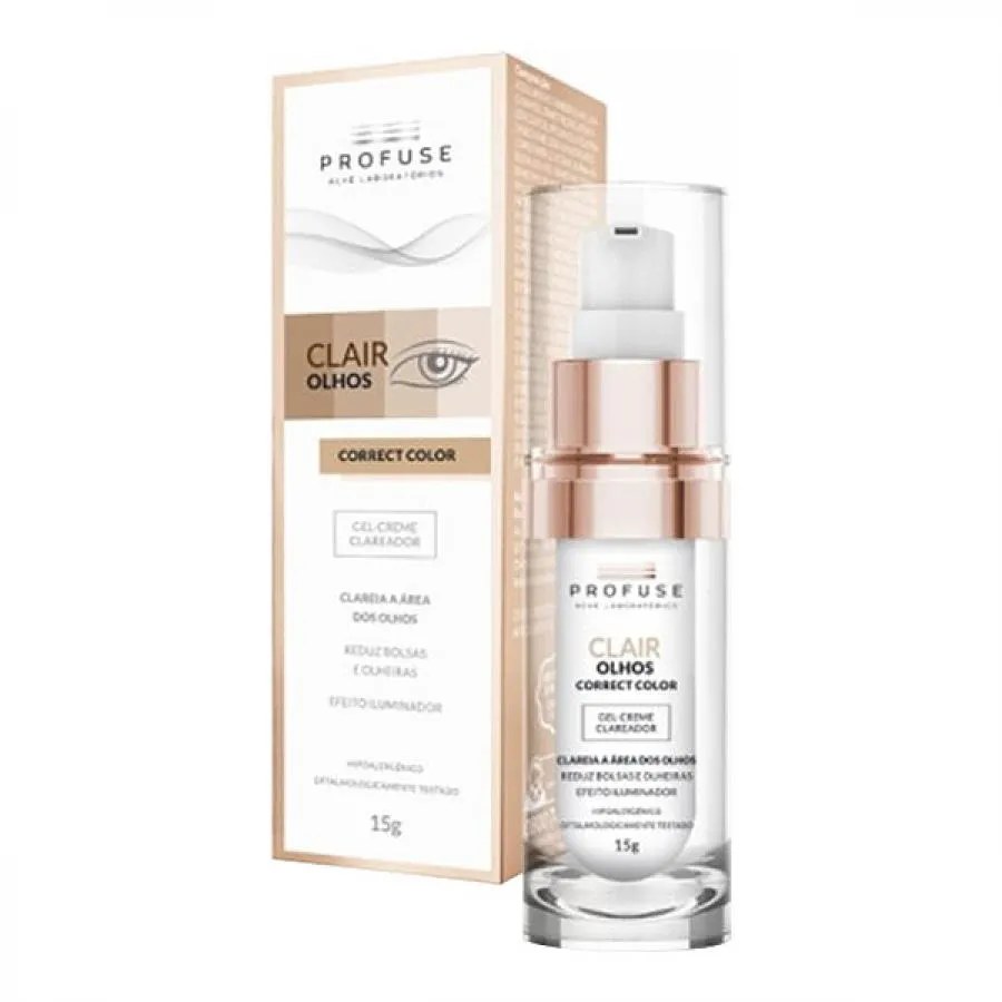 Gel Creme Clareador Profuse Clair Olhos Correct Color 15g — foto do produto em fundo branco