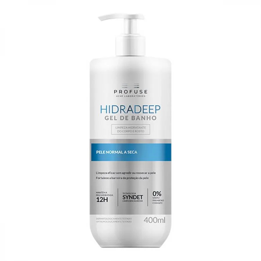 Gel De Banho Profuse Hidradeep Pele Normal A Seca 400ml — foto do produto em fundo branco