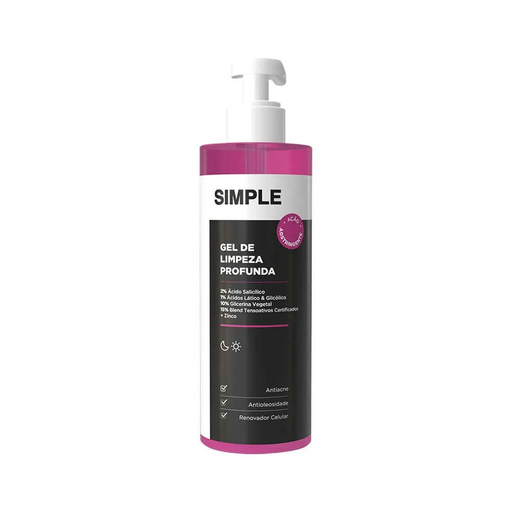 Gel Para Limpeza Simple Profunda 350gr — foto do produto em fundo branco