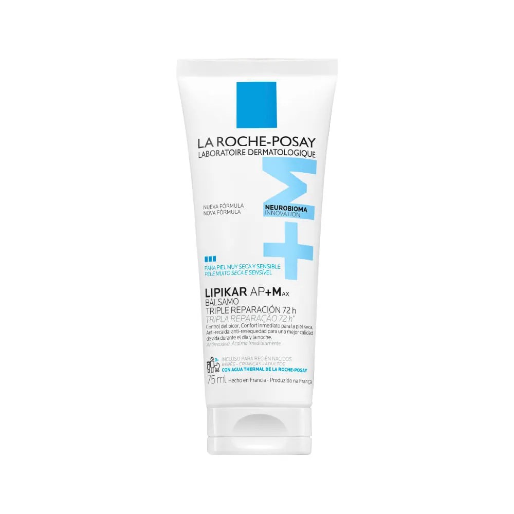 Hidratante Corporal Lipikar Baume Ap+max Pele Seca E Sensivel 75ml — foto do produto em fundo branco