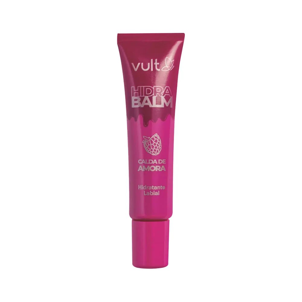 Hidratante Labial Vult Hidra Balm Calda De Amora 12ml — foto do produto em fundo branco