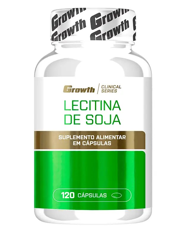 Lecitina de Soja 120 Cápsulas — foto do produto em fundo branco