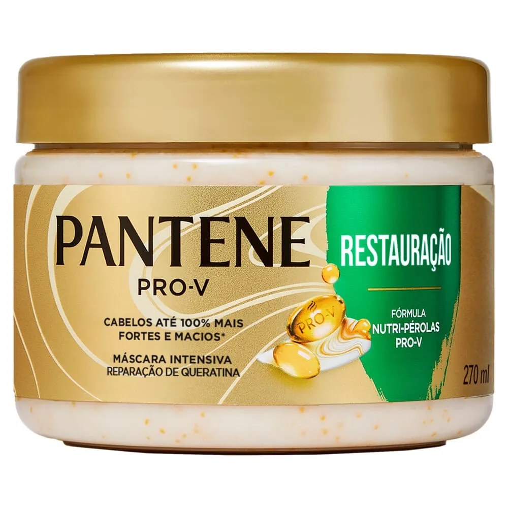 Máscara Intensiva Pantene Restauração 270ml — foto do produto em fundo branco