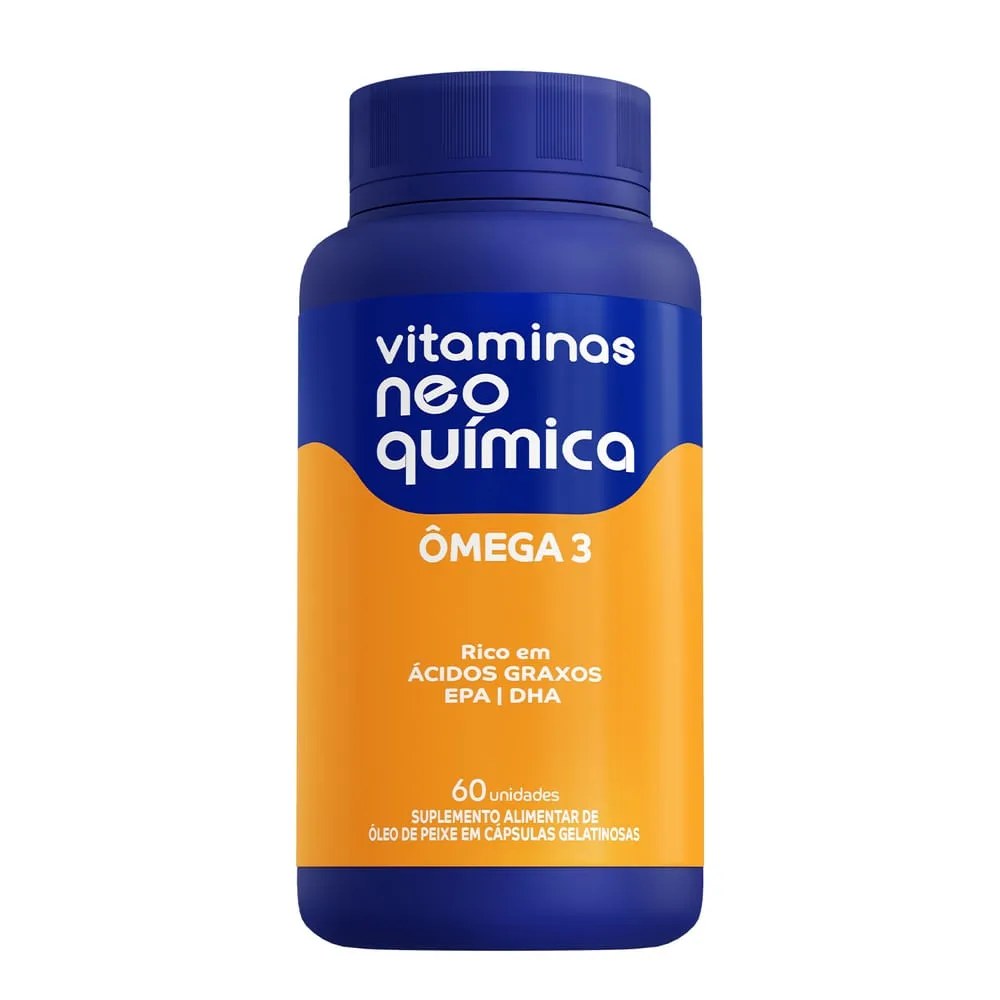 Omega 3 Neo Quimica Com 60 Capsulas — foto do produto em fundo branco
