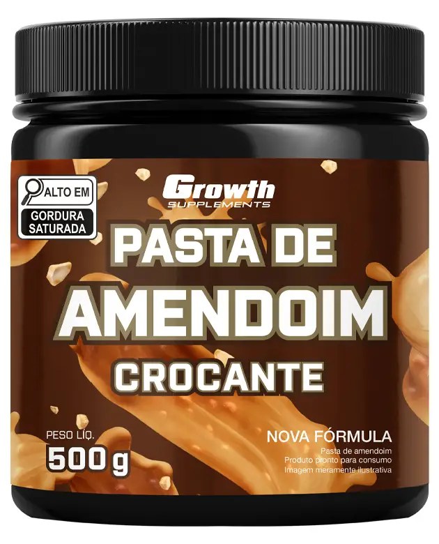 Pasta De Amendoim Crocante 500g — foto do produto em fundo branco