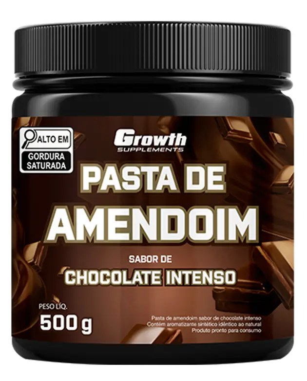 Pasta De Amendoim Sabor Chocolate Intenso 500g — foto do produto em fundo branco