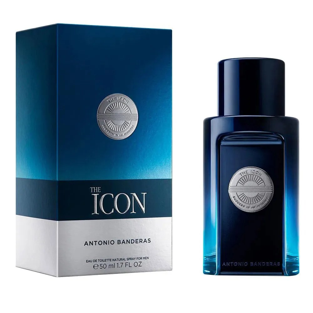 Perfume Masculino Antonio Banderas The Icon 50ml Eau De Toilette — foto do produto em fundo branco