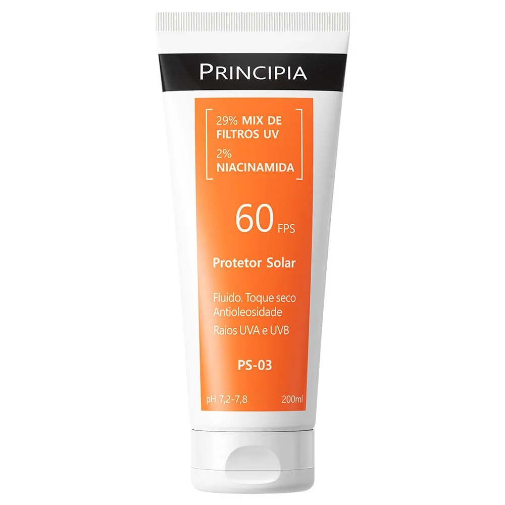 Protetor Solar Corporal Principia Ps-03 Fps60 200ml — foto do produto em fundo branco
