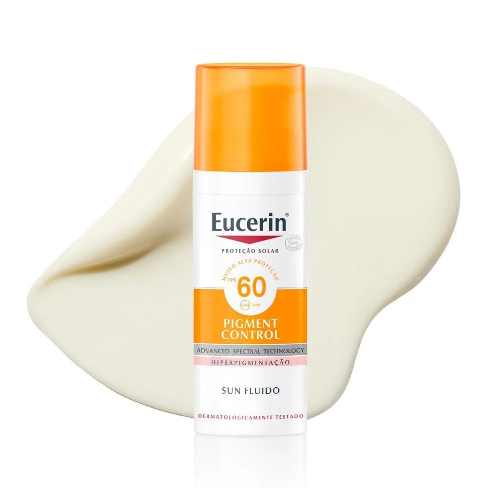 Protetor Solar Facial Eucerin Pigment Control Fps60 50ml — foto do produto em fundo branco
