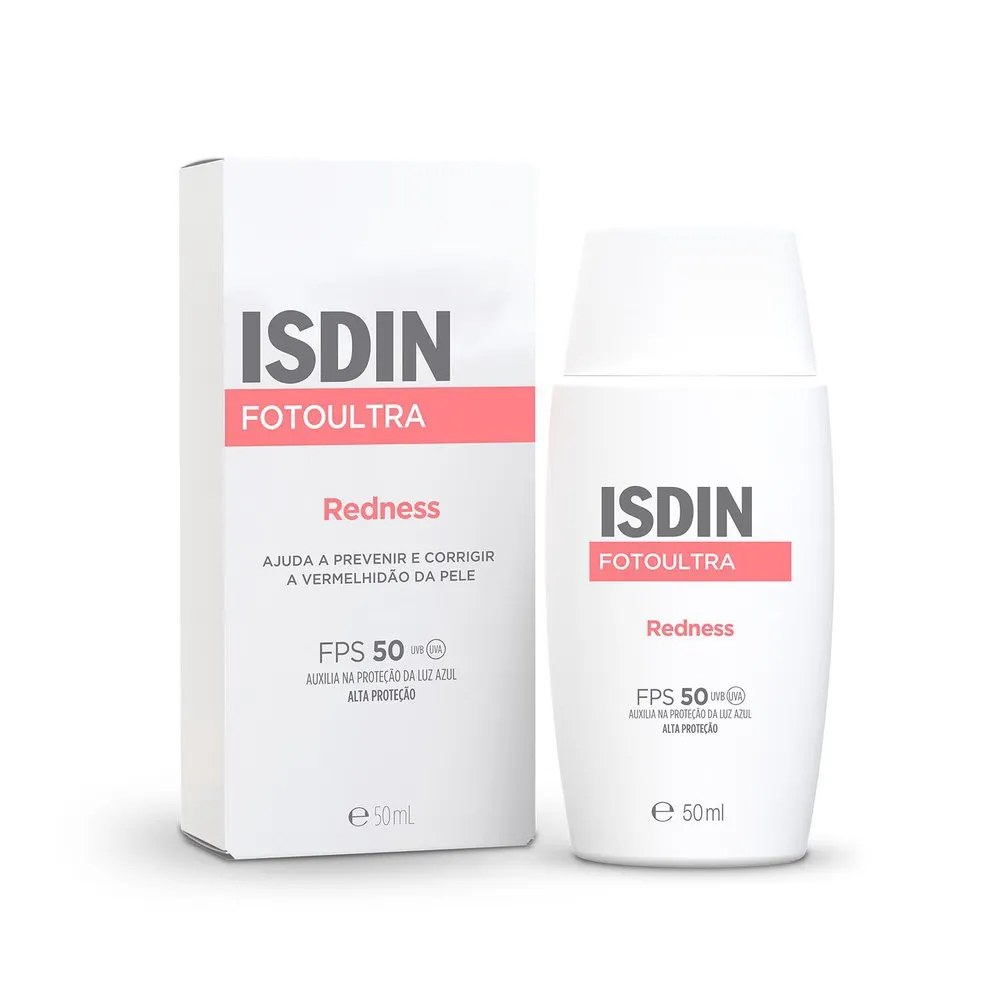 Protetor Solar Isdin Fps50 Redness 50ml — foto do produto em fundo branco